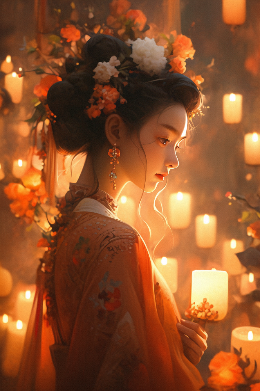 AI generated: 杨玉环 YANGYUHUAN (Midjourney - Portraits)