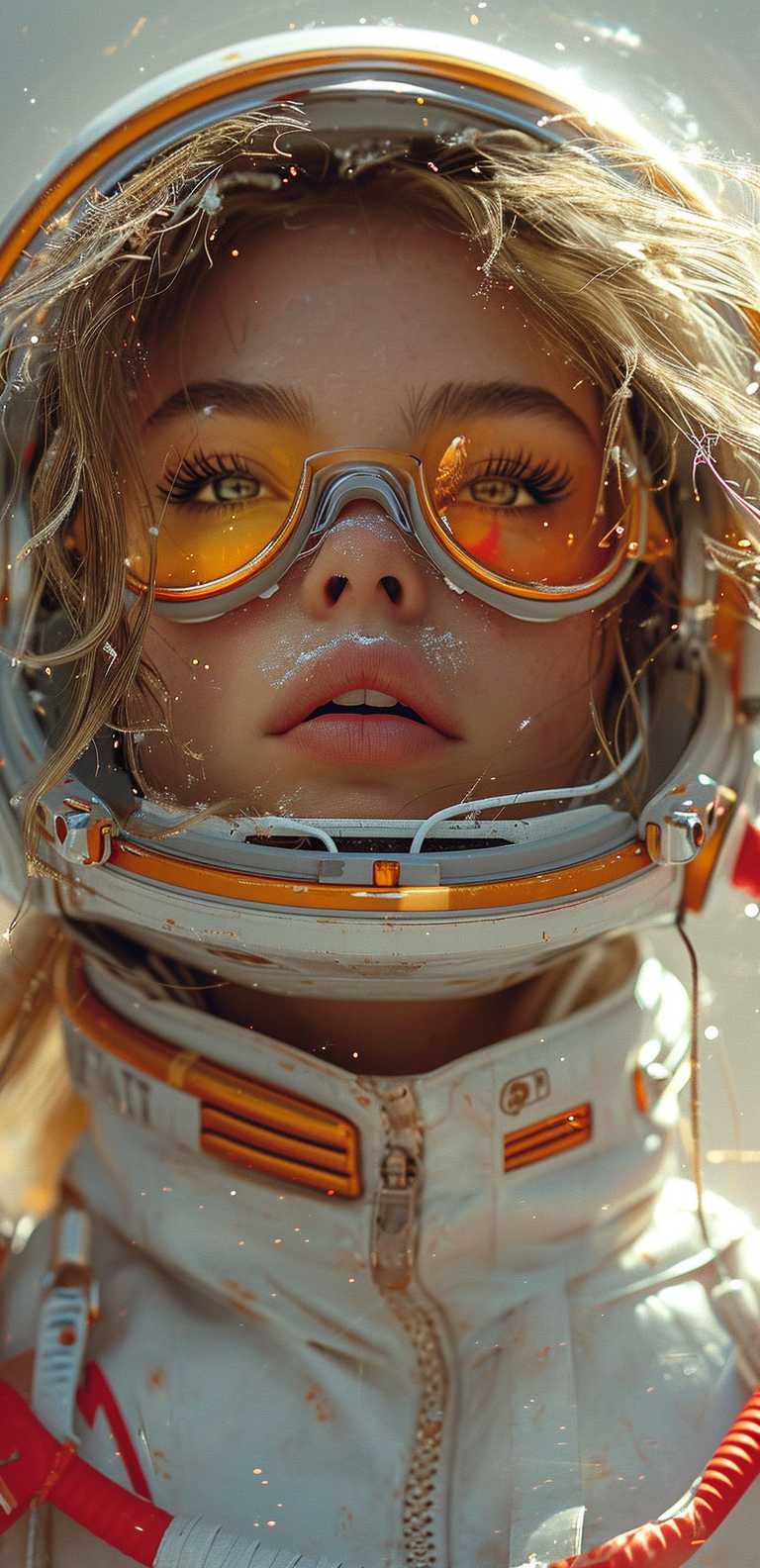 AI generated: Midjourney prompt: space traveller, in the style of andrzej sykut, cl... (Midjourney - Portraits)
