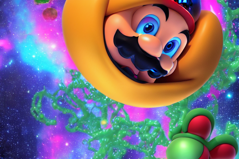 Stable Diffusion prompt: super star from mario bros.close...
