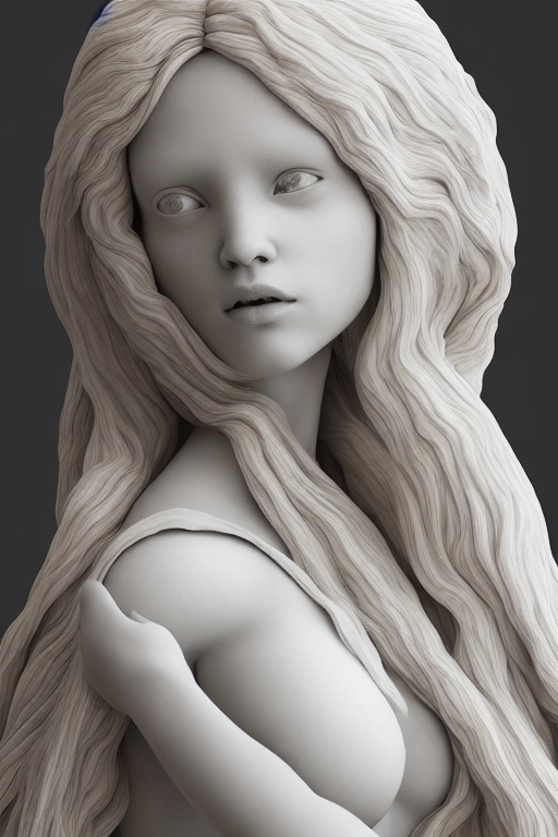 Stable Diffusion prompt: highly detailed marble sculpture...