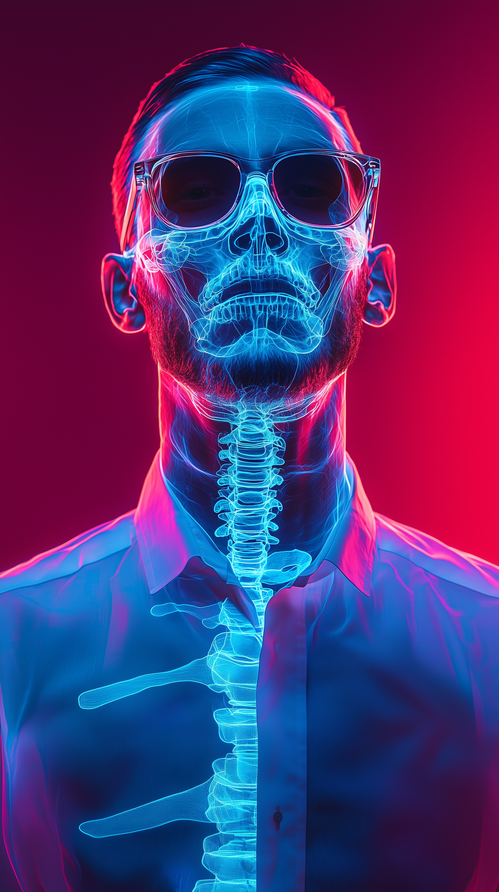 AI generated: Midjourney prompt: digital art, man wearing a minimalist, white shirt... (Midjourney - Portraits)