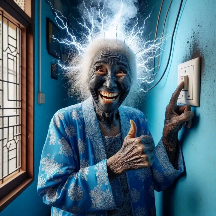 AI generated: DALL·E prompt: a 70 year old woman wearing a batik dress and sa... (DALL·E - Concept Art)