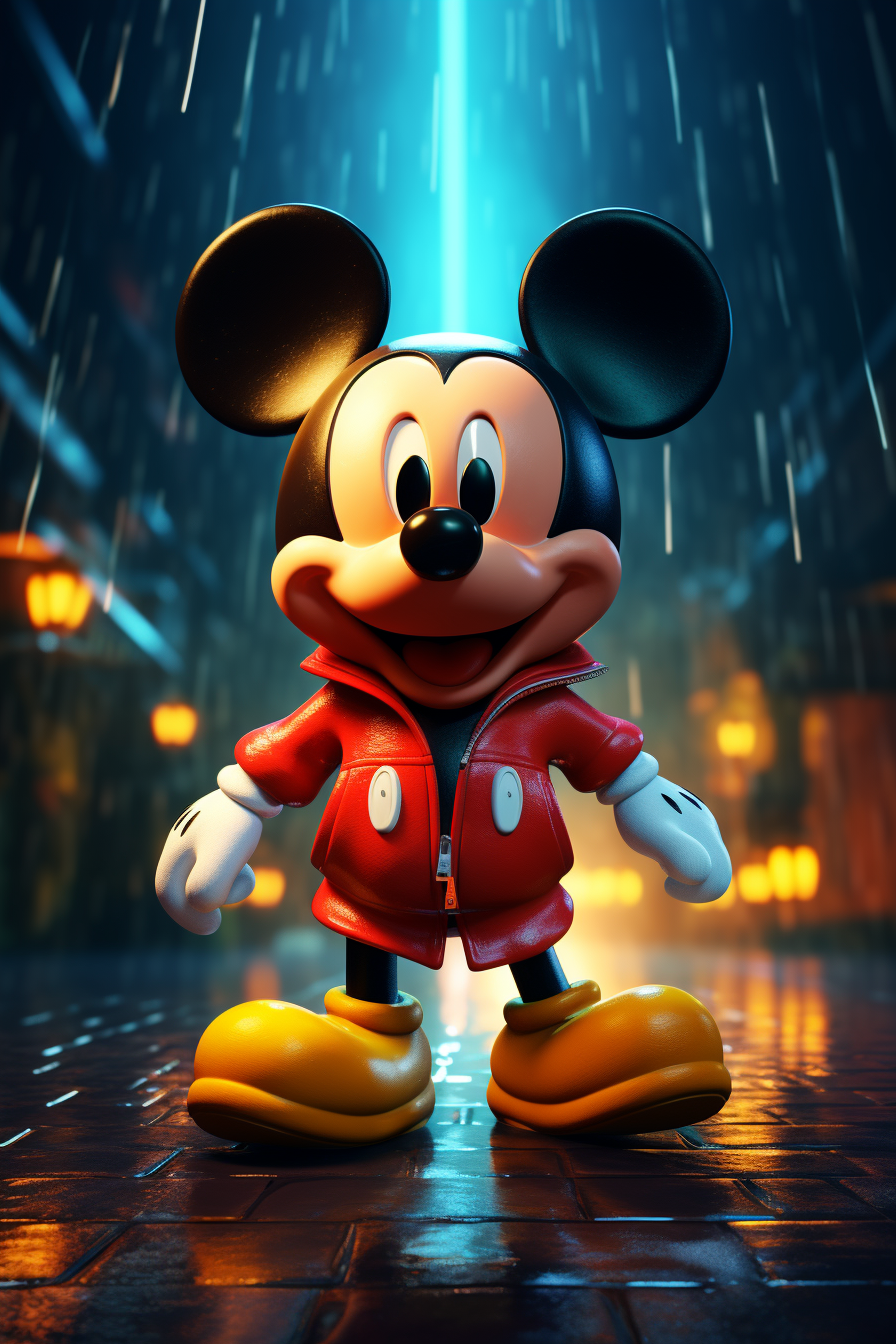صورة مولدة بالذكاء الاصطناعي: Midjourney prompt: micky mouse cartoon, metaverse, nft, funny. ultra ... (نموذج Midjourney - Character Design)