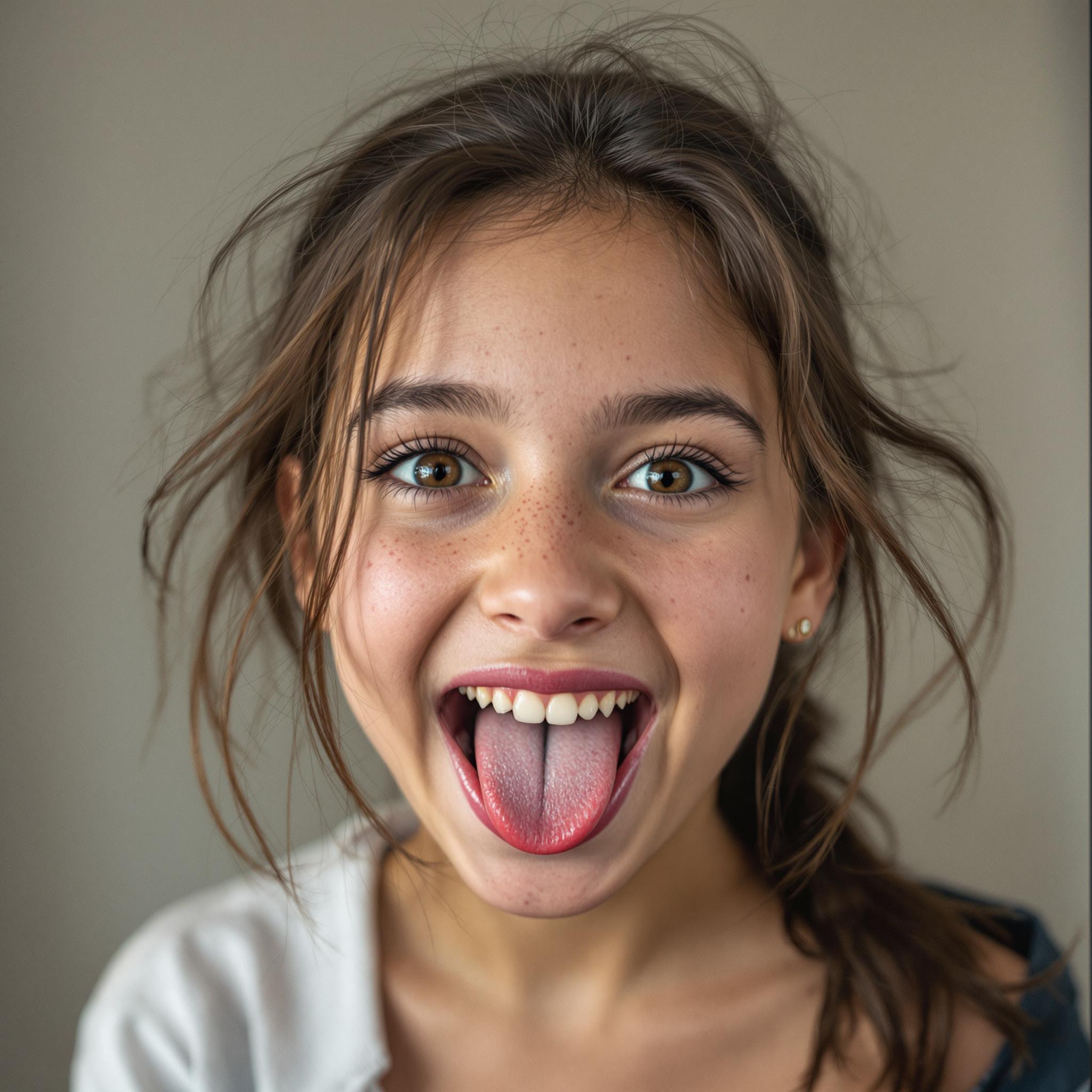 AI generated: FLUX prompt: 10 years old caucasian brunette girl really pretty... (FLUX - Portraits)