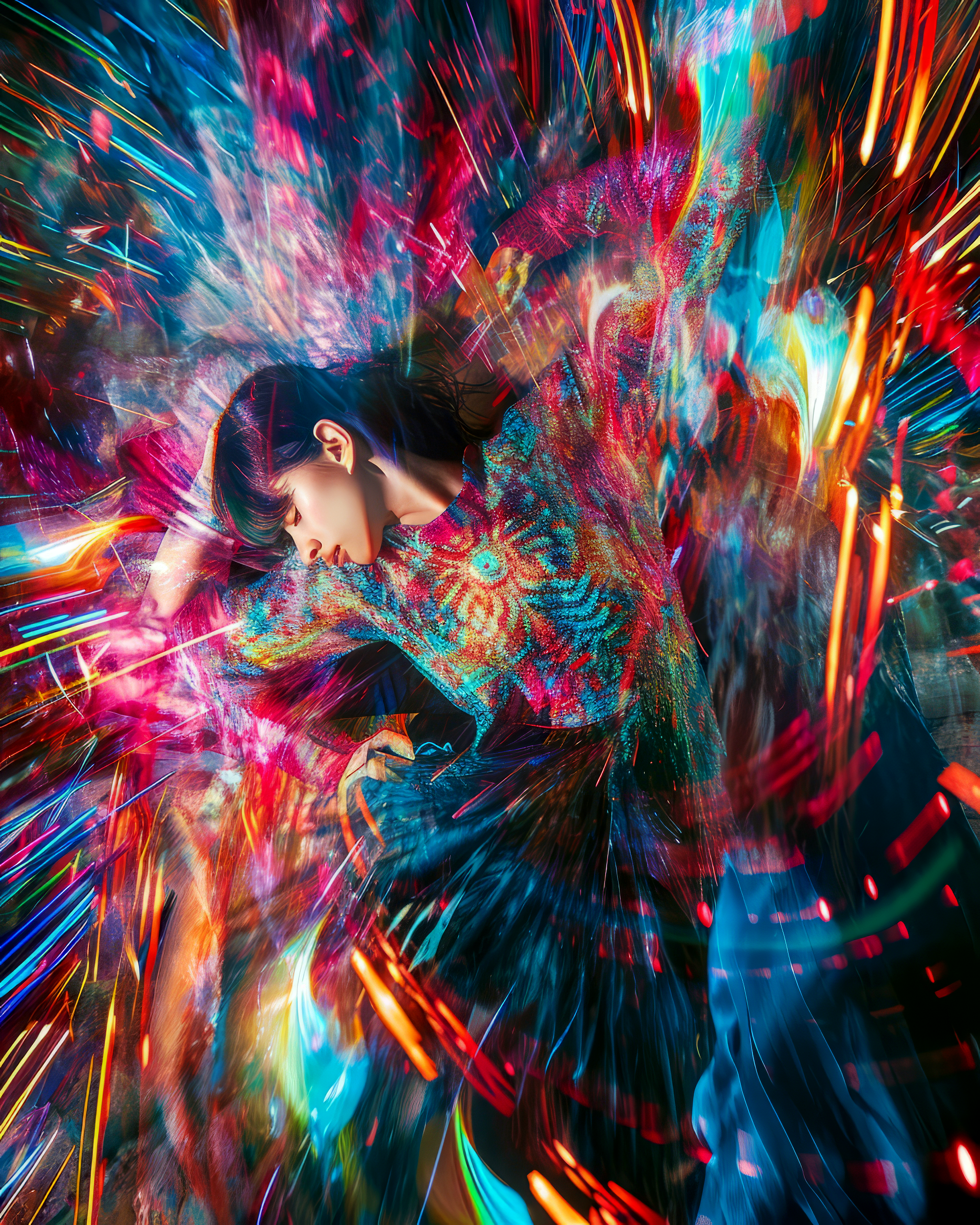 AI generated: Fragmented elegance (Midjourney - Photography)