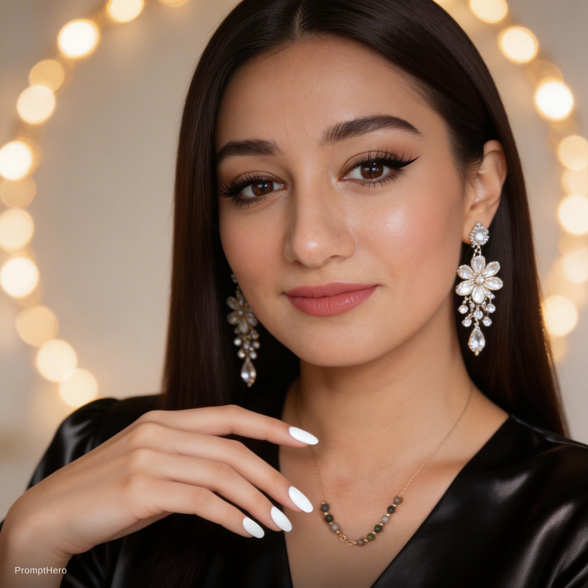 AI generated: Seedream 5 prompt: Ultra-realistic high-end beauty portrait of a youn... (Seedream 5 - Fashion)