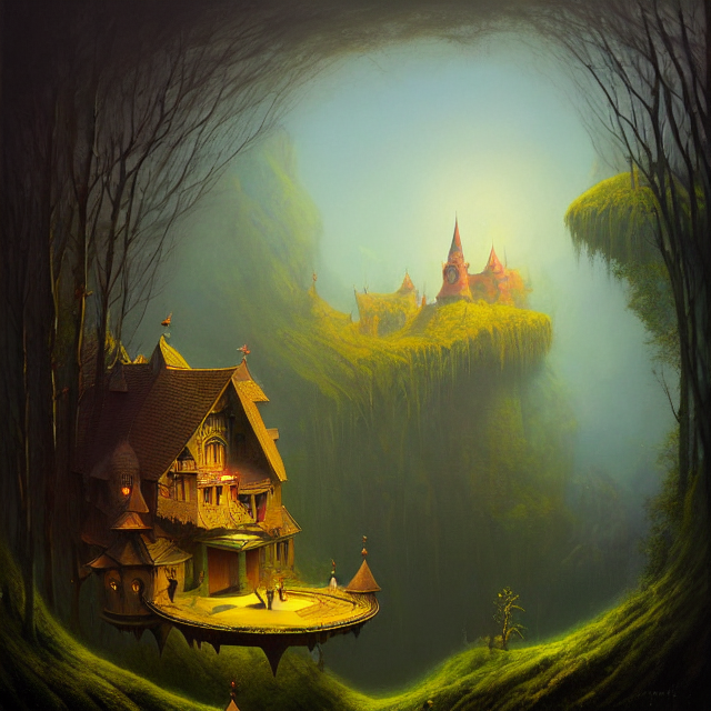 Stable Diffusion prompt: a beautiful dark acrylic paintin...