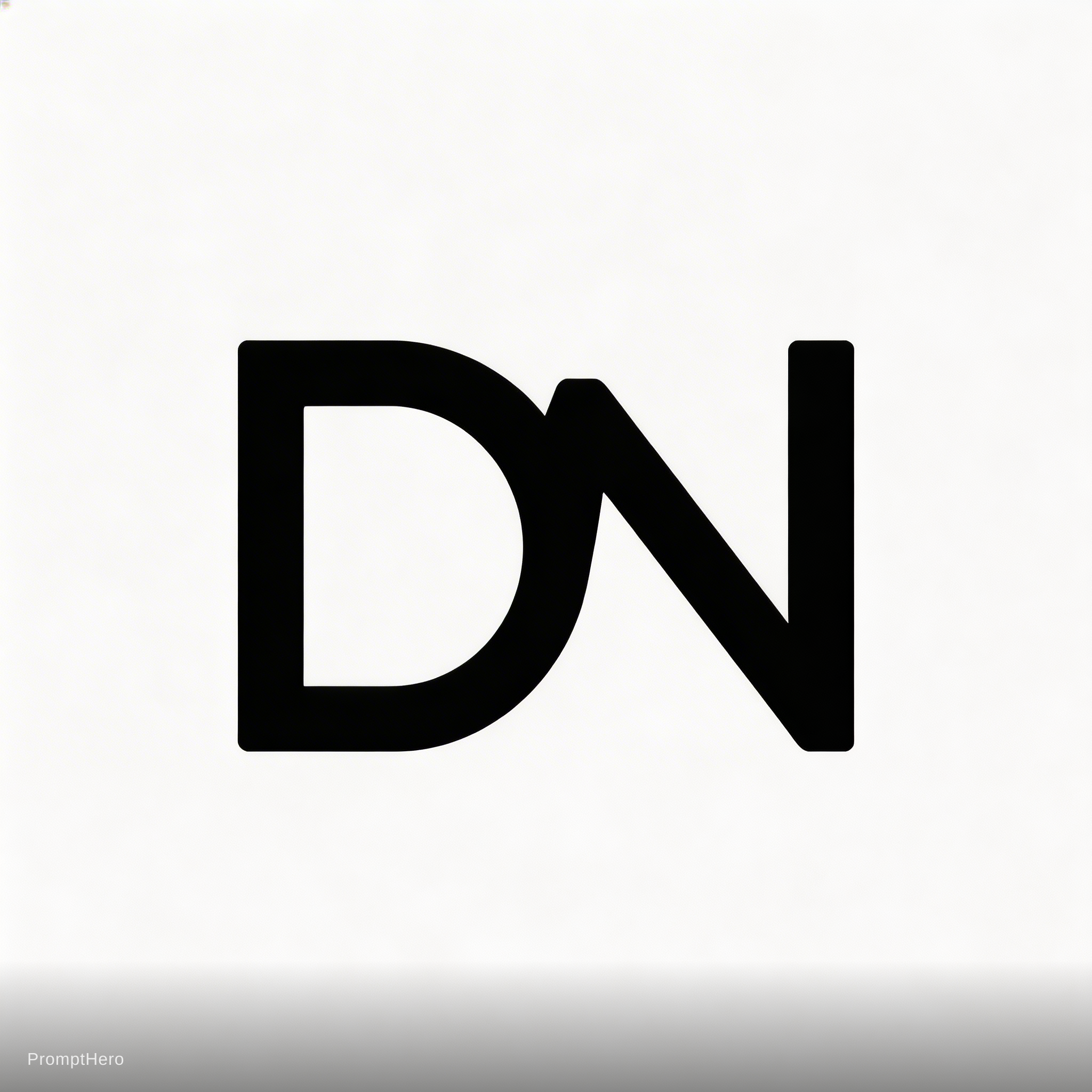 صورة مولدة بالذكاء الاصطناعي: Seedream 5 prompt: A DN designed logo (نموذج Seedream 5 - شعارات وتصميم)