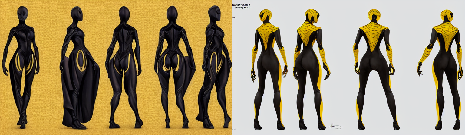 Stable Diffusion prompt: full body character turnaround o...
