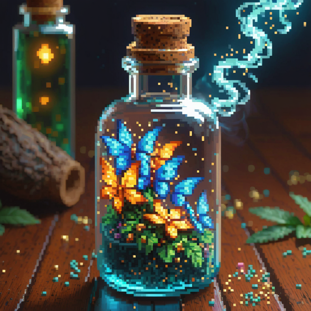 Stable Diffusion prompt: Delicate magical fairy dust in a...