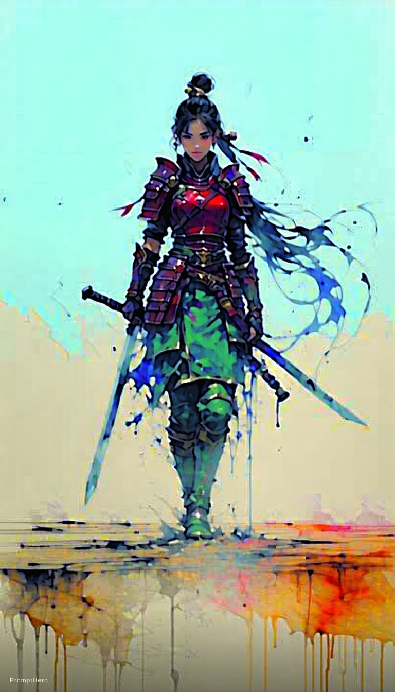 Stable Diffusion prompt: strong warrior princess| center...