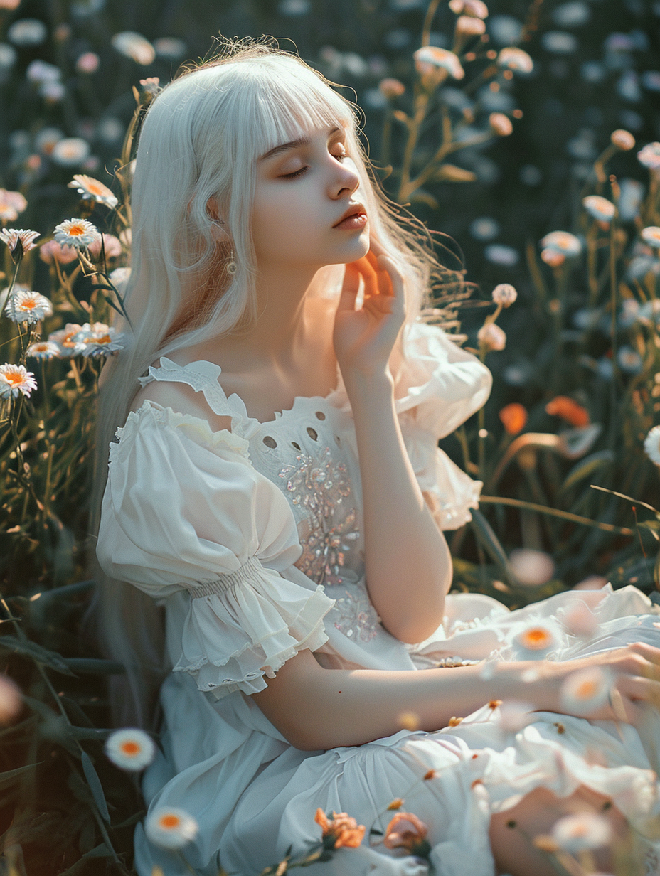 Midjourney prompt: disposable photography of a beautiful white girl w... - Midjourney