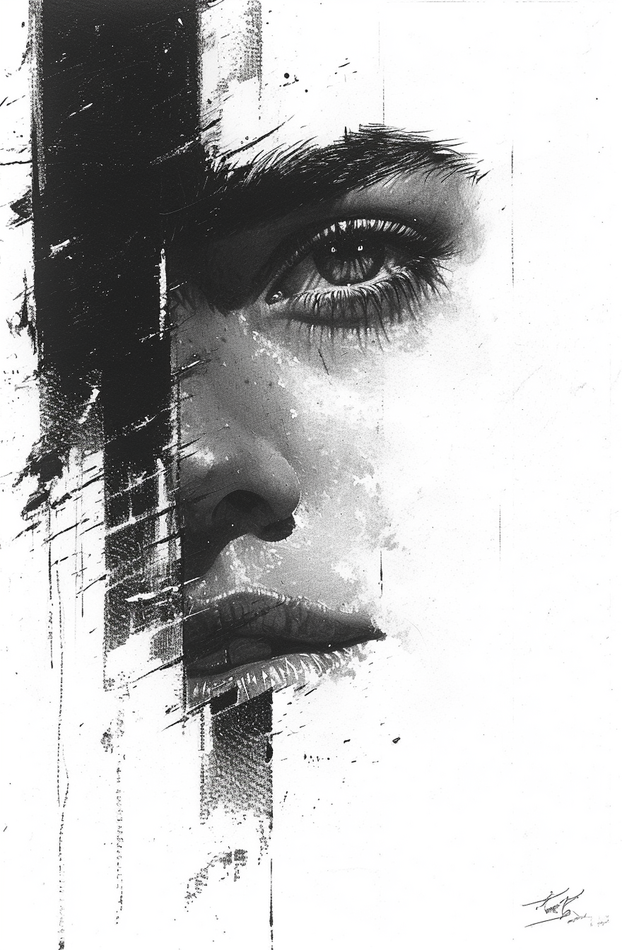 AI generated: Midjourney prompt: abstract by lukas george, art by ida schnberg , in... (Midjourney - Portraits)