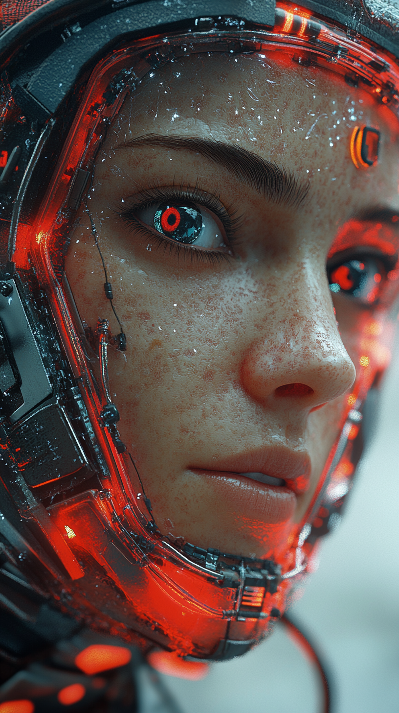 AI generated: Midjourney prompt: 3d rendering, close-up, hyper detail front shot,... (Midjourney - Portraits)