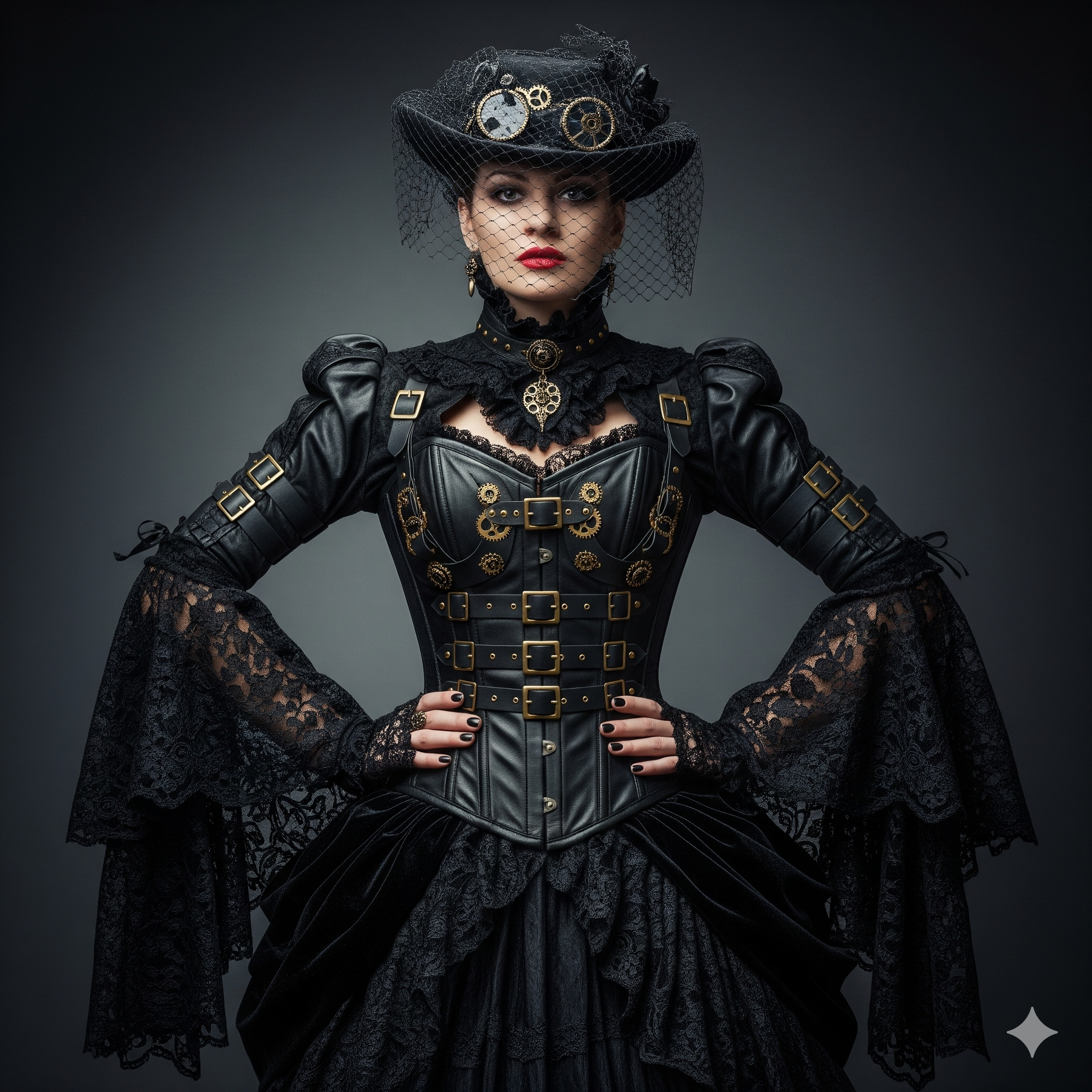 Imagen prompt: Cinematic shot of a captivating woman in an elabor... - Imagen