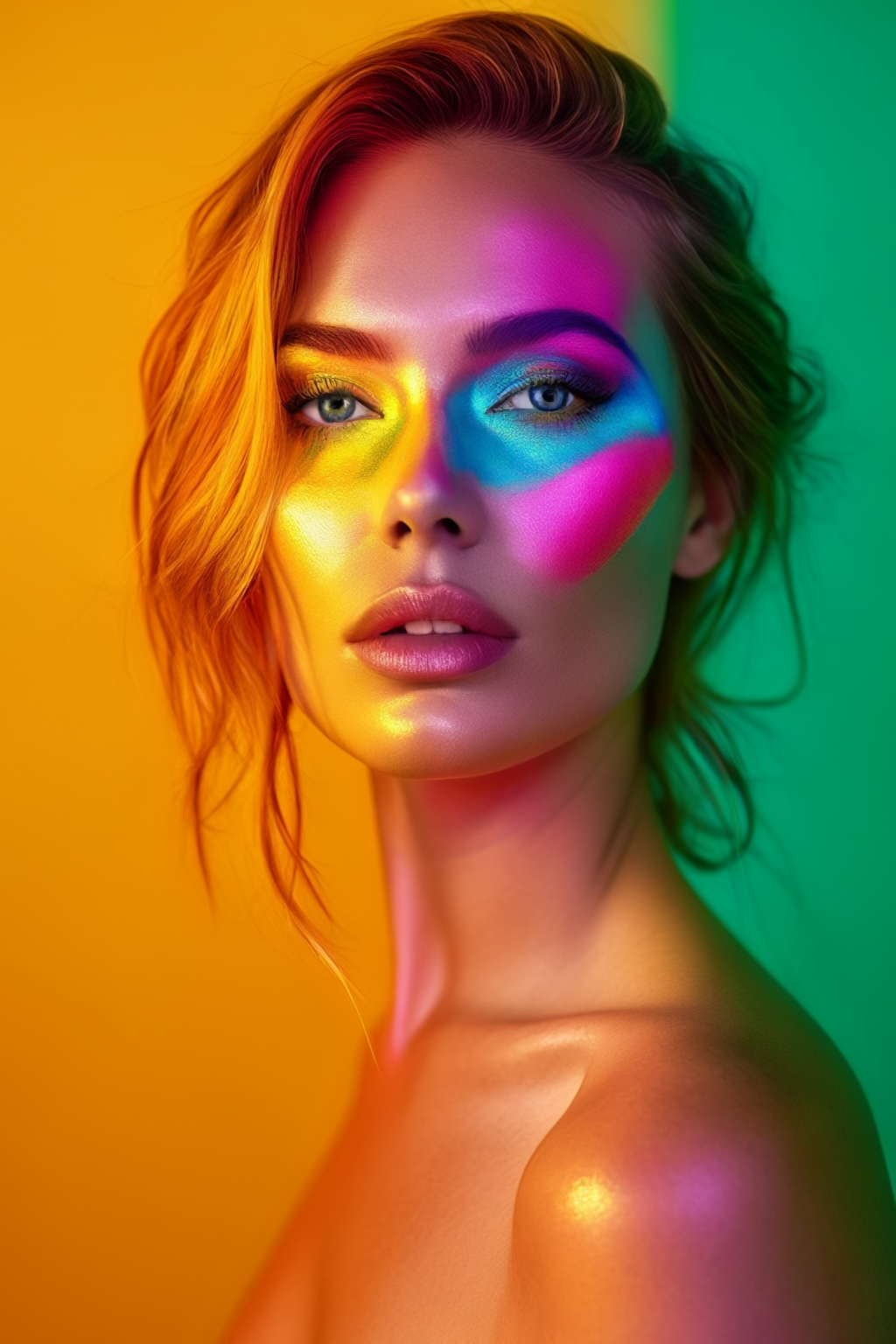 AI generated: Stable Diffusion prompt: color woman, ultra realistic, high quality, 8k (Stable Diffusion - Concept Art)