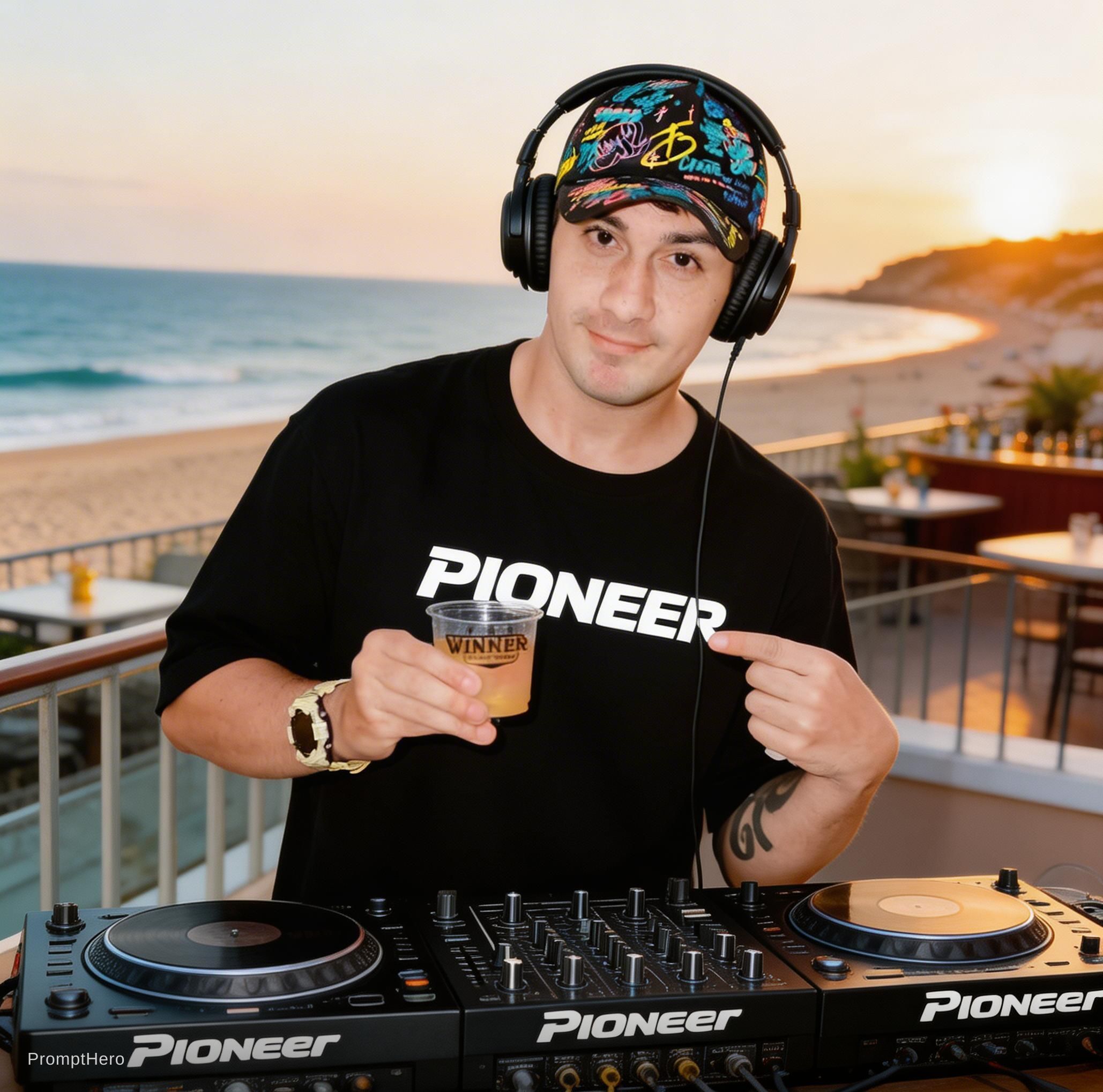 AI generated: Seedream 5 prompt: I need this person as a DJ, playing on a DJ sessio... (Seedream 5 - Portraits)