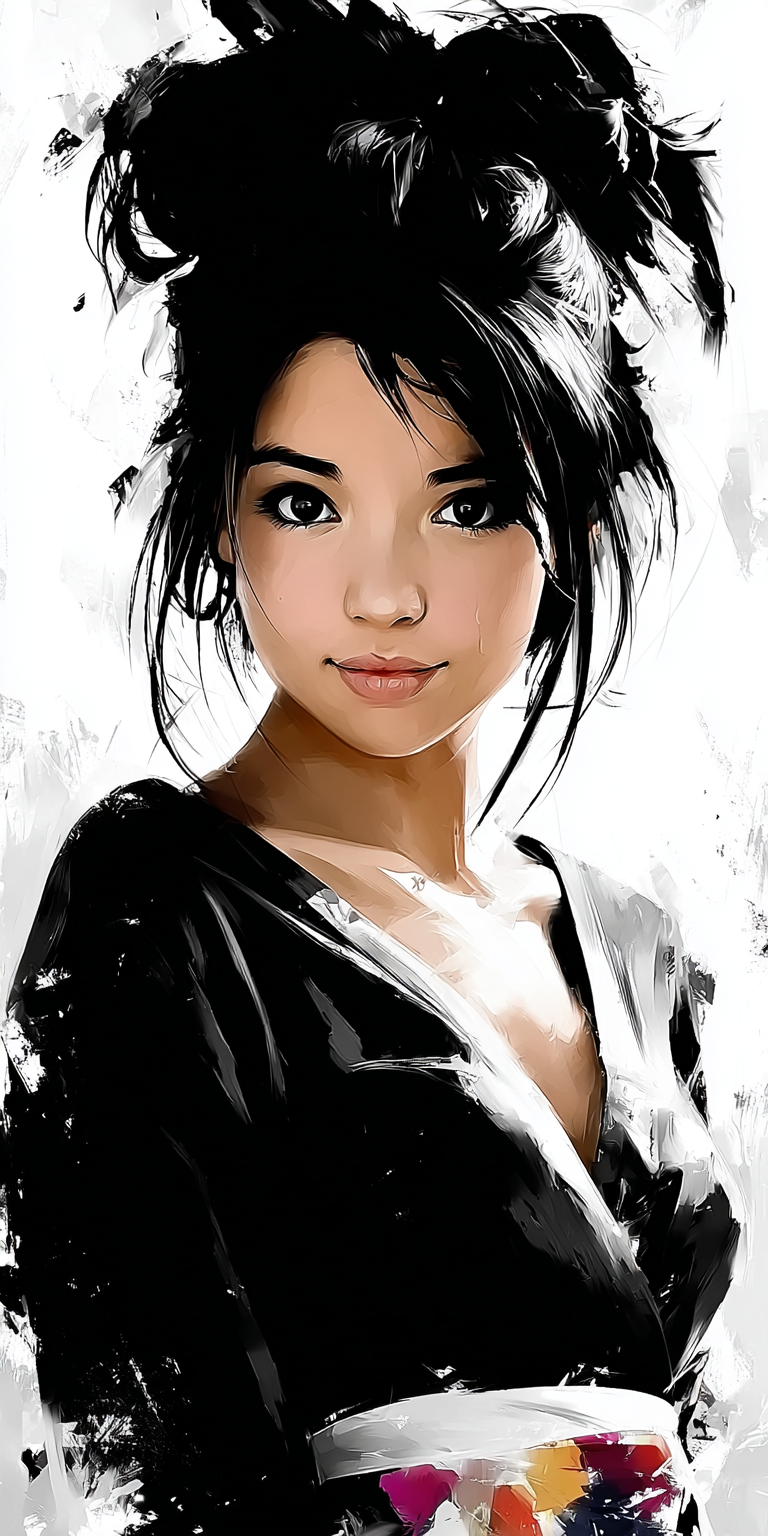 AI generated: Midjourney prompt: pencil sketch, female --chaos 75 --ar 1:2 --sref 1... (Midjourney - Concept Art)