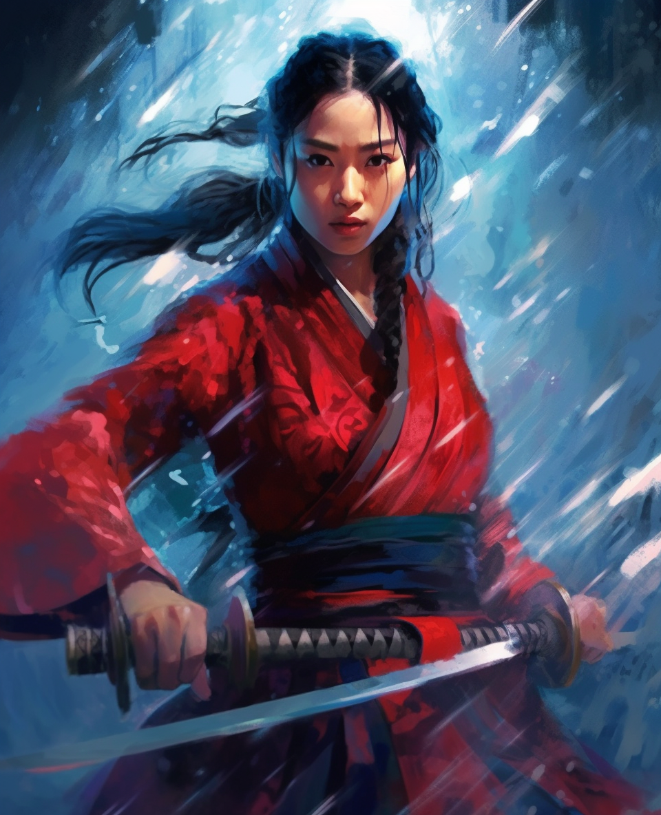 Midjourney prompt: a painting of Nak-Su, the beautiful Korean female ... - Midjourney