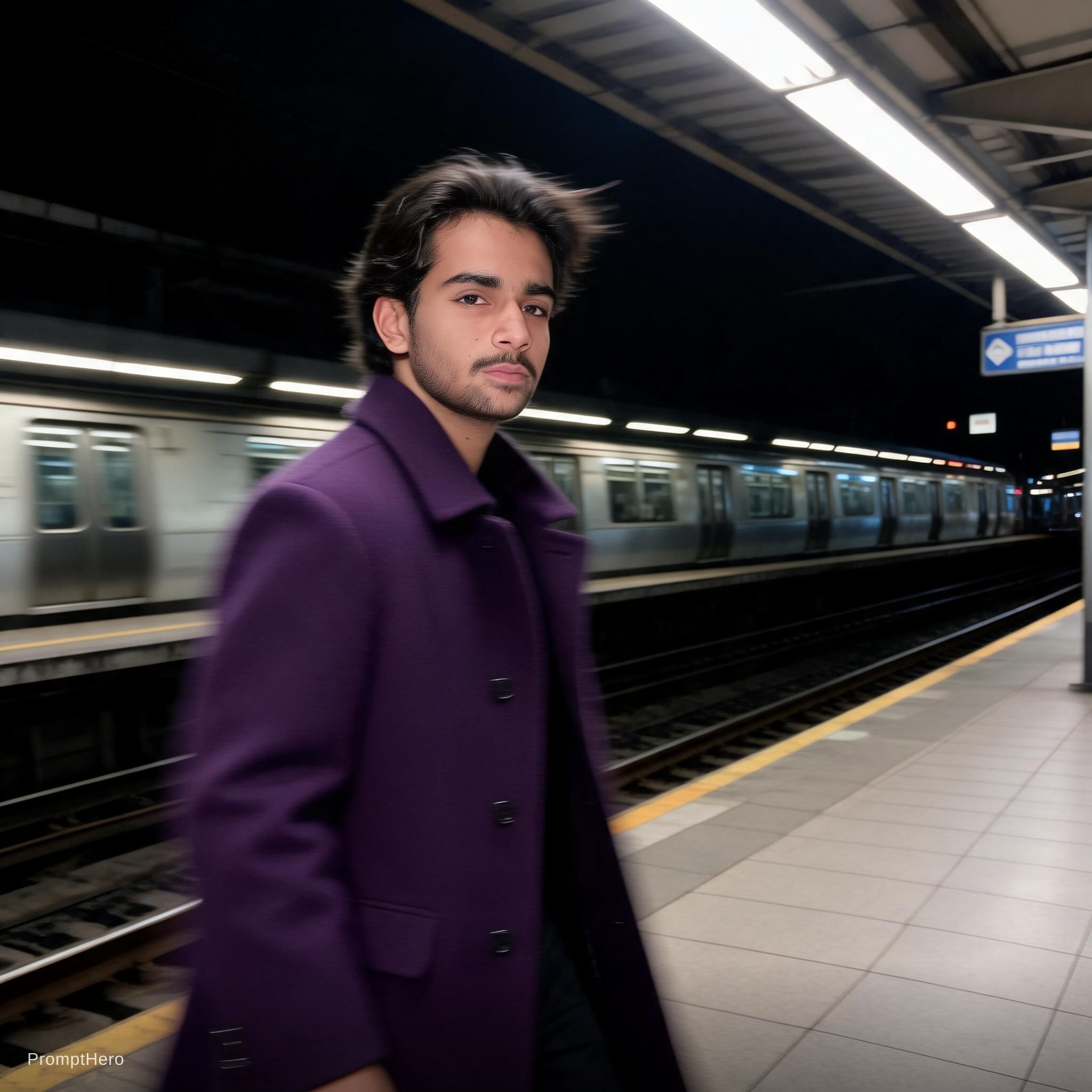 Seedream 5 prompt: fashion editorial photography, motion blur, male m... - Seedream 5