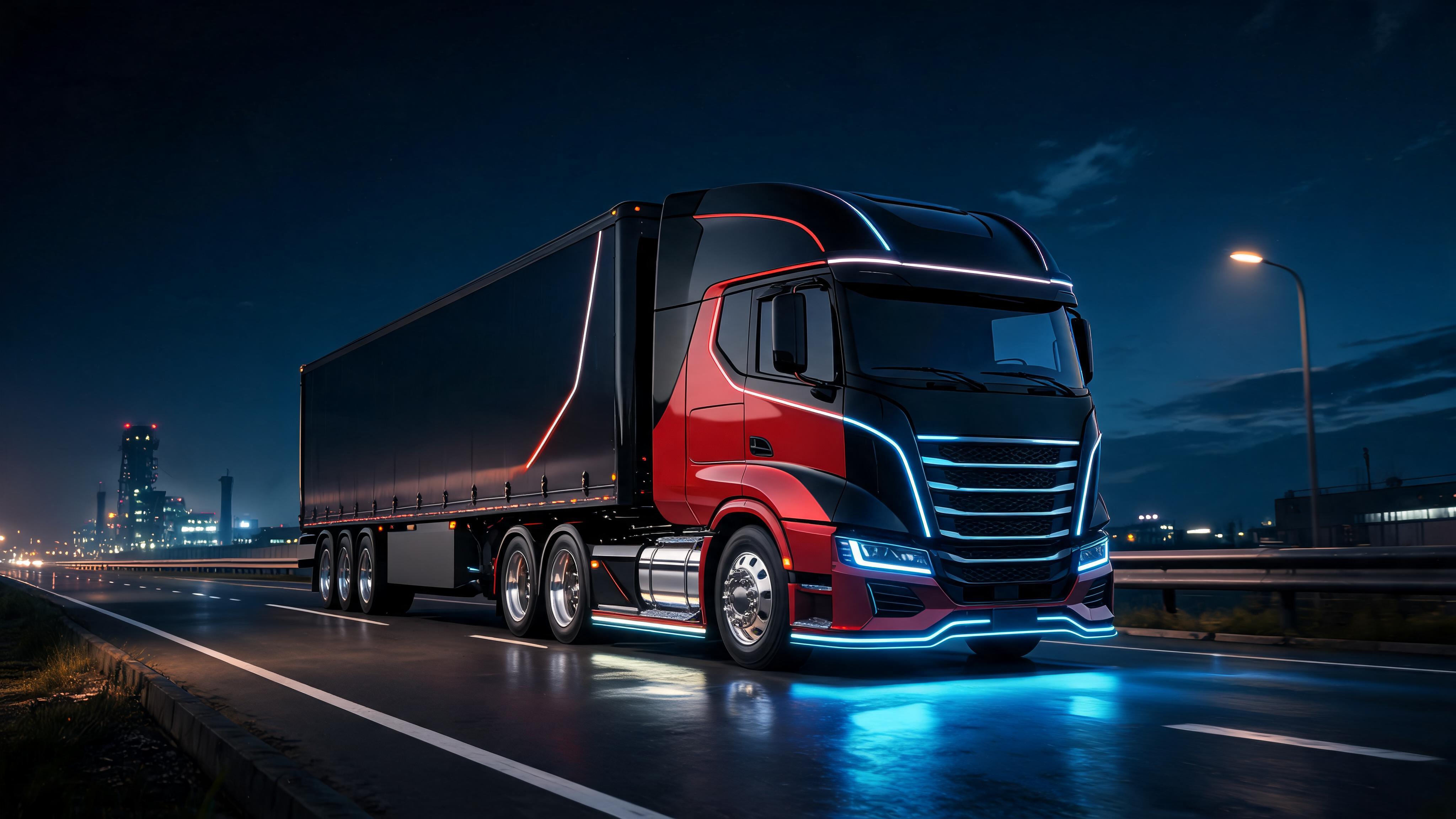 Seedream 5 prompt: Create a unique, futuristic semi-truck by combinin... - Seedream 5