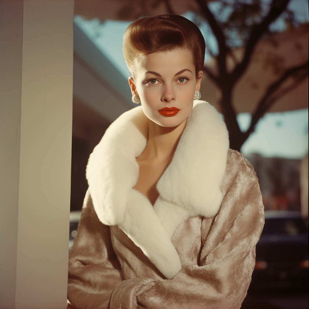 Midjourney prompt: high fashion, vogue , 1957, ray tracing, perfect y... - Midjourney