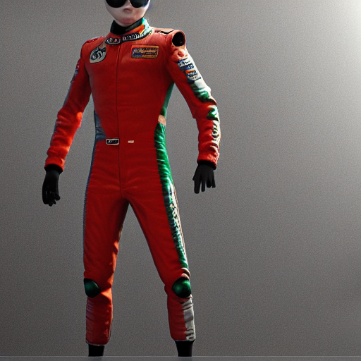 Stable Diffusion prompt: racing suit, body standing, who...