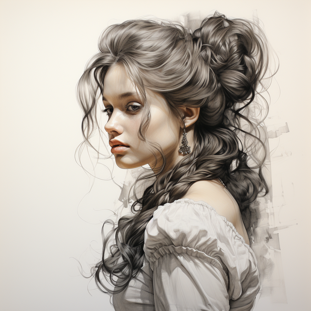 AI generated: Midjourney prompt: stunning sketch portrait by Michelangelo, charcoal... (Midjourney - Portraits)