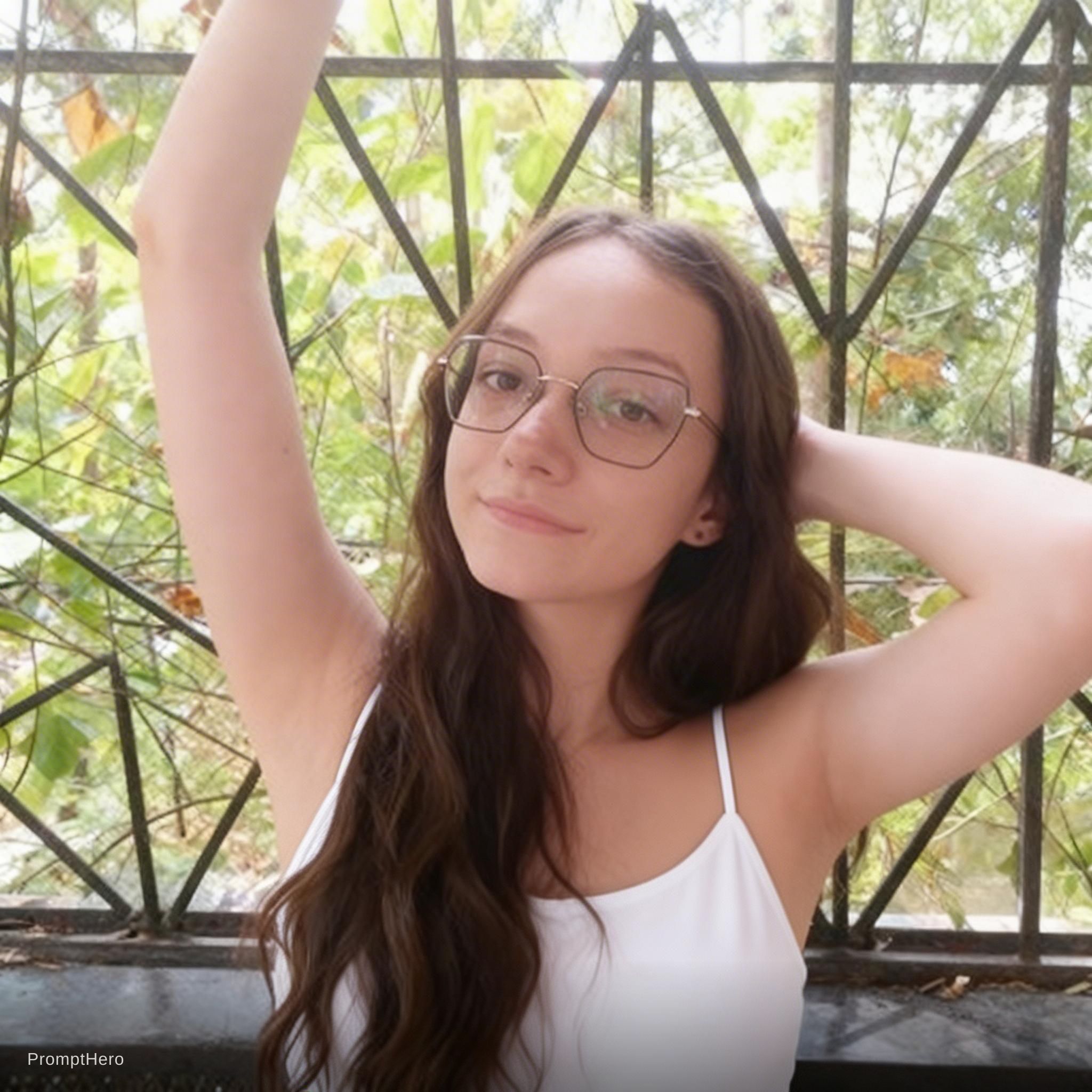AI generated: Seedream 5 prompt: make her wear a white tank top with thin arm strap... (Seedream 5 - Concept Art)
