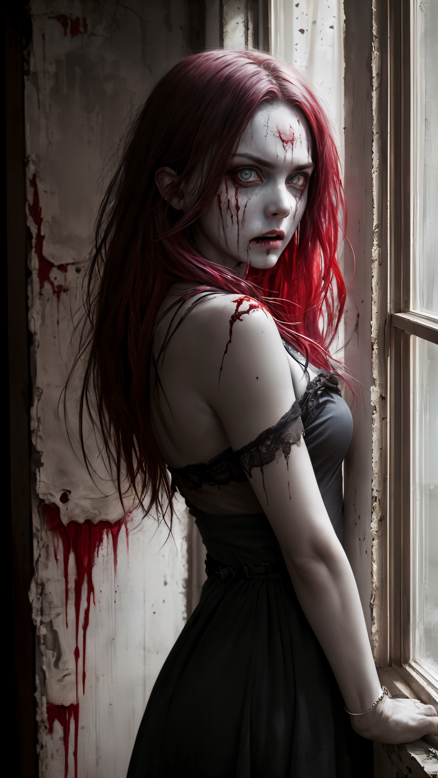 AI generated: Christian Zombie Vampire v2 (DreamShaper - Character Design)