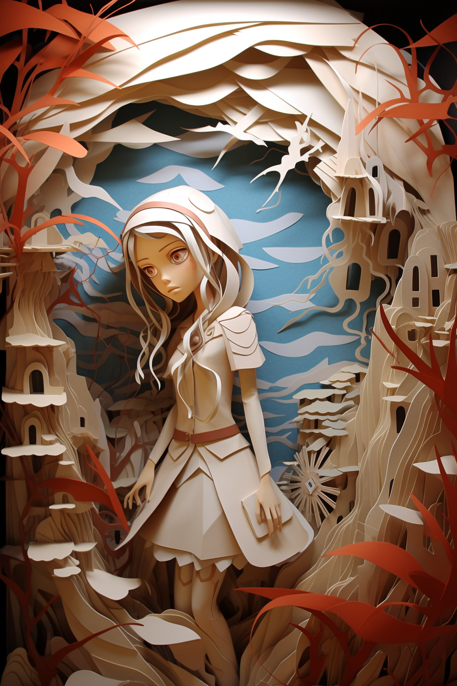 AI generated: Midjourney prompt: A painter, illustrating, Dali-inspired, Hayao Miya... (Midjourney - 3d Renders)