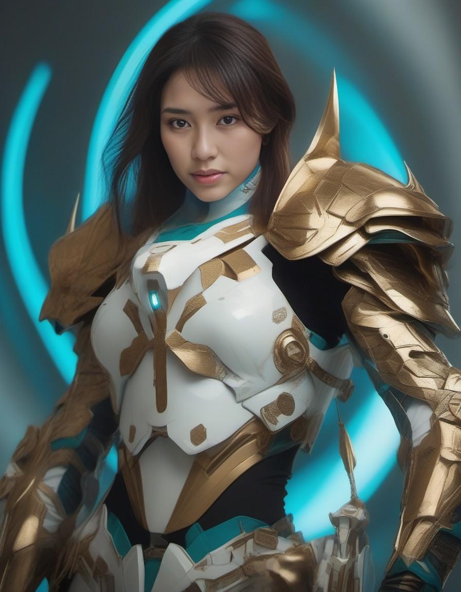 AI generated: Midjourney prompt: a beautiful dmg female with two swords, in the sty... (Midjourney - Concept Art)