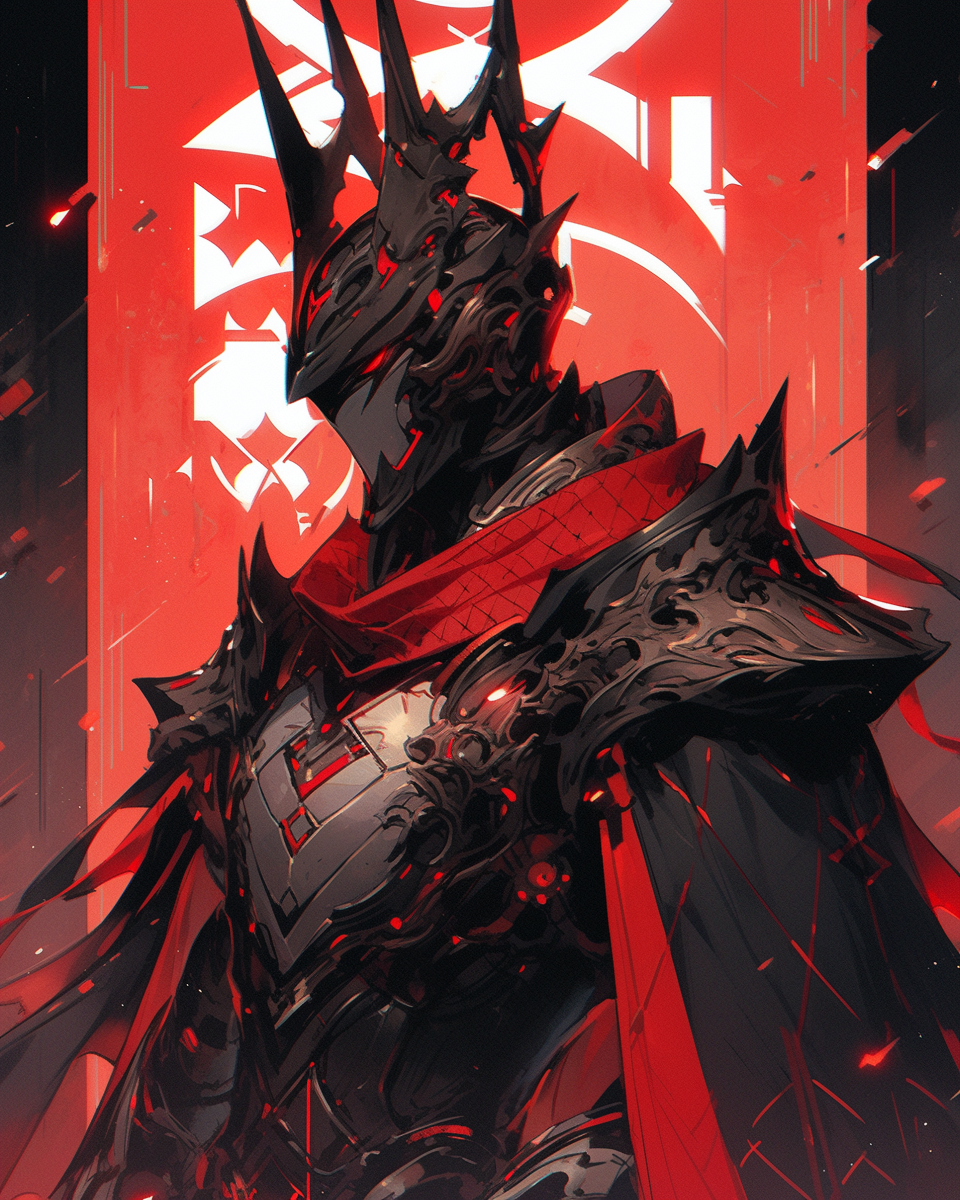 AI generated: Midjourney prompt: a fantasy version of the king of wrath, in the sty... (Midjourney - Character Design)