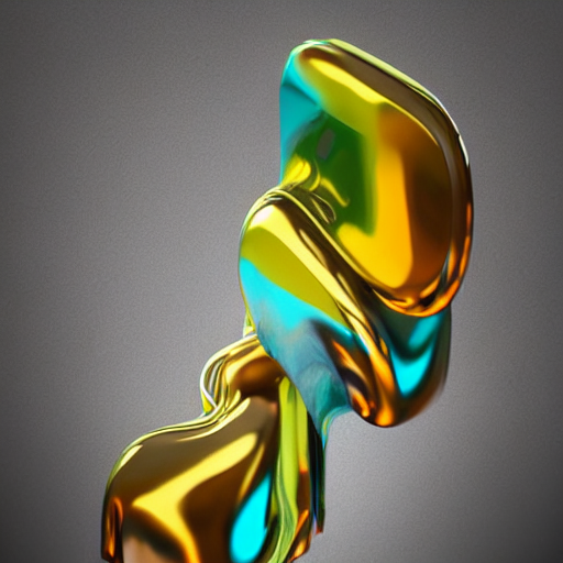 Stable Diffusion prompt: abstract impossible chrome dripp...