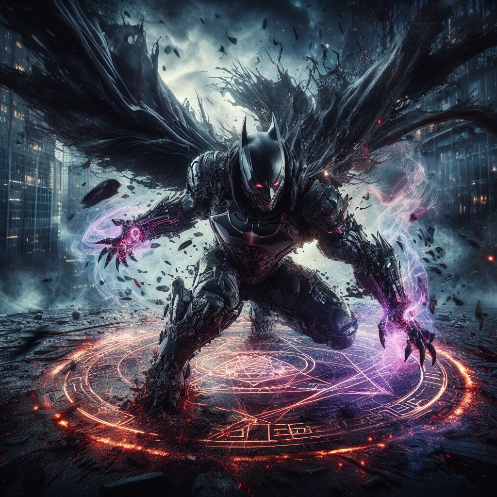 AI generated: Batman CarnageStyle (DALL·E - Concept Art)