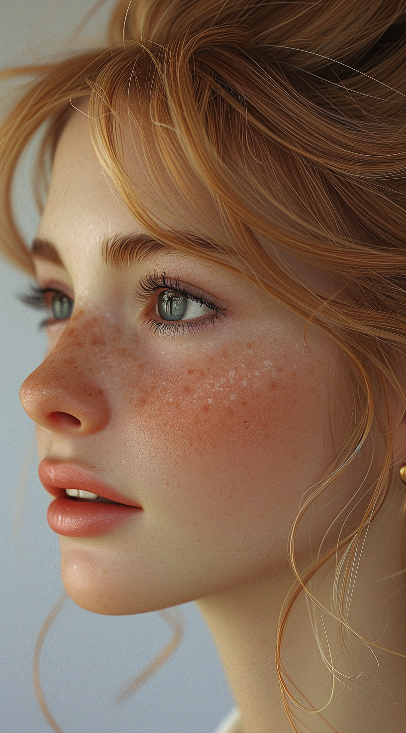 AI generated: Midjourney prompt: a young woman, in the style of precise and lifelik... (Midjourney - Photography)