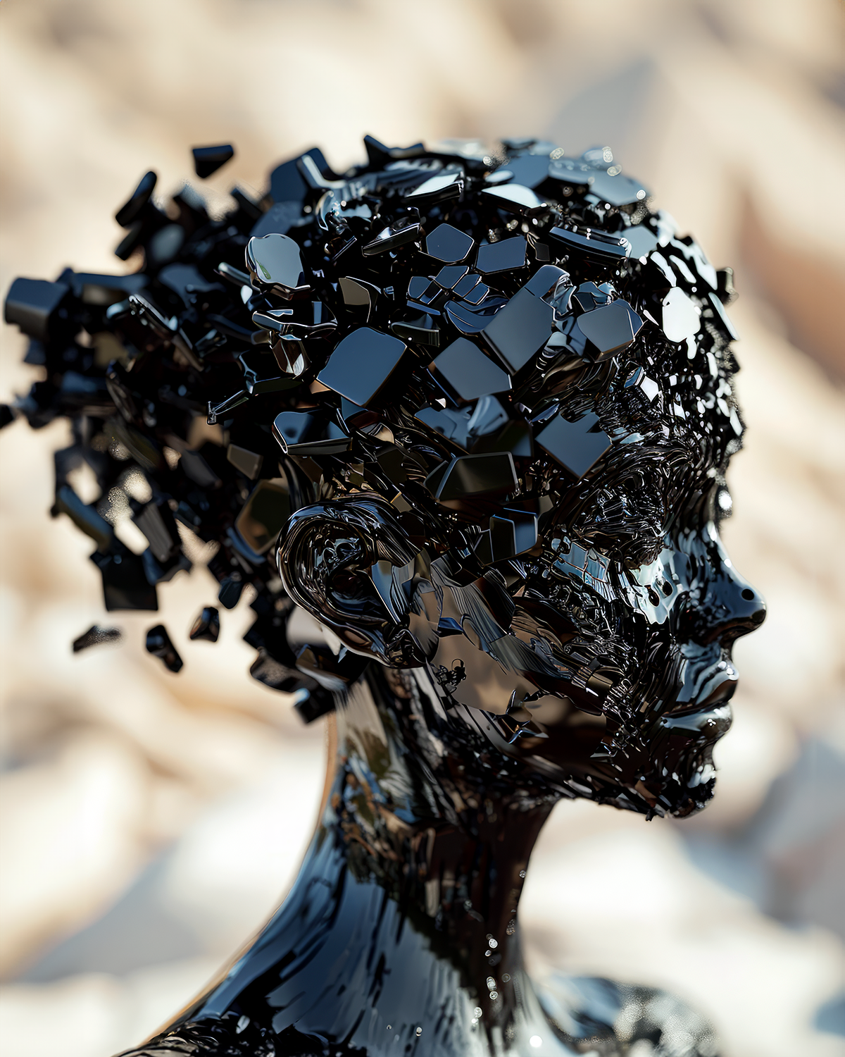AI generated: Black Domino (Midjourney - Portraits)