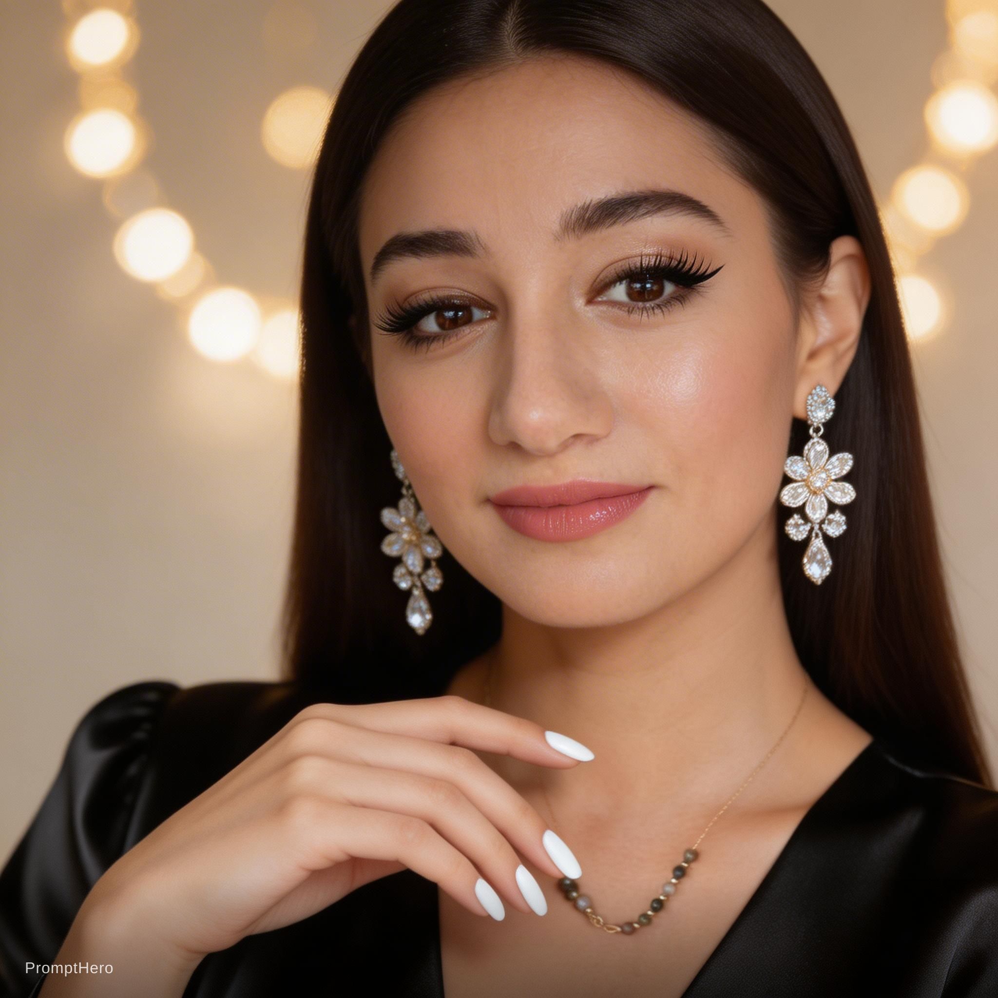 AI generated: Seedream 5 prompt: Ultra-realistic high-end beauty portrait of a youn... (Seedream 5 - Fashion)