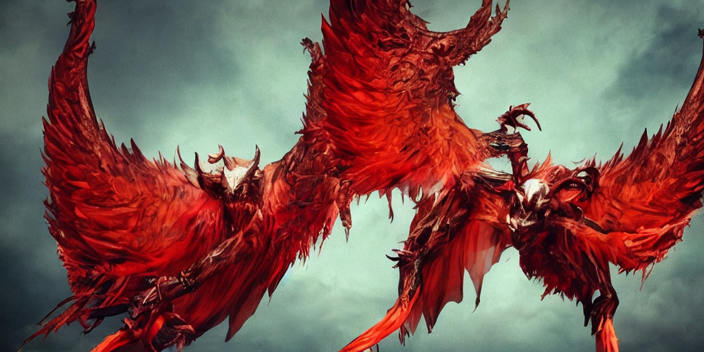 Wing Angle Devil Stable Diffusion prompt: Devil but in a angle with wings,...