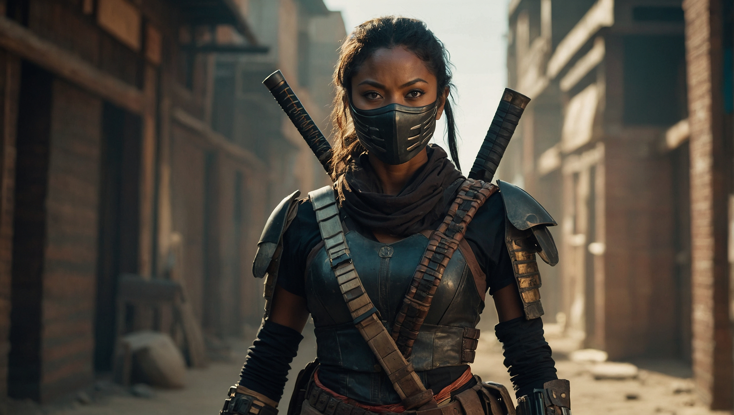 AI generated: Midjourney prompt: This female bounty hunter is a true work of art, w... (Midjourney - Photography)
