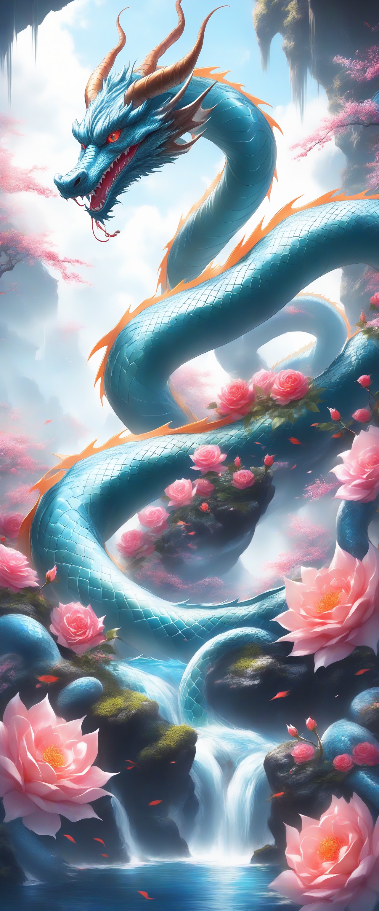 AI generated: Chinese Dragon (Stable Diffusion - Concept Art)