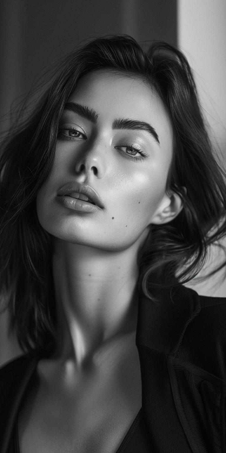 Midjourney prompt: a portrait photo of a supermodel, photorealistic, ... - Midjourney