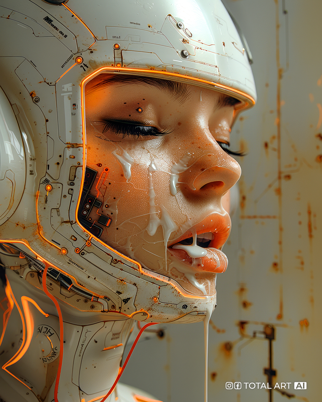 AI generated: «Program code error. Forbidden Dreams» (Midjourney - Character Design)