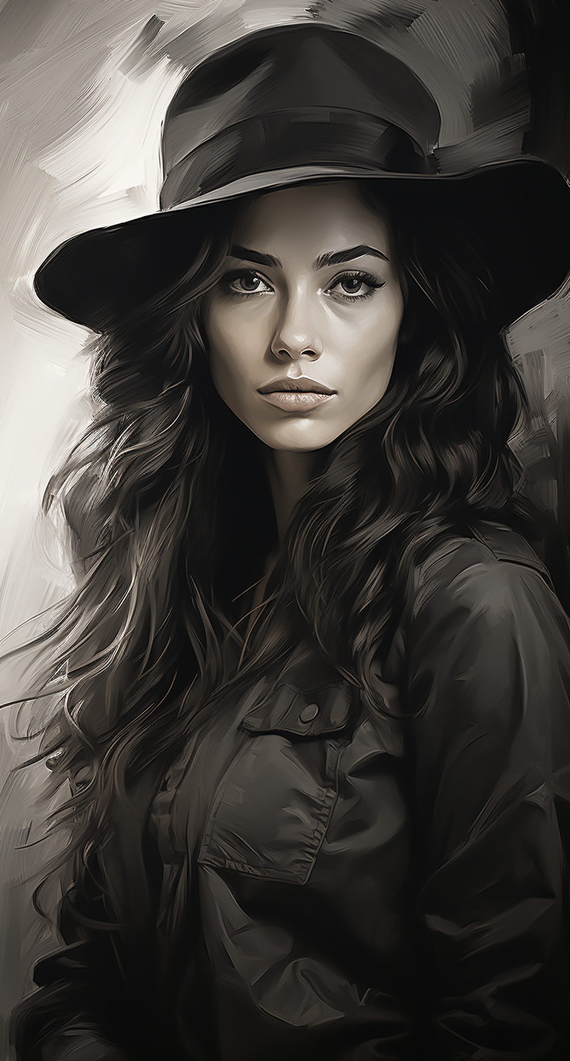 AI generated: Midjourney prompt: a pencil drawing by jessica savulescu, in the styl... (Midjourney - Portraits)