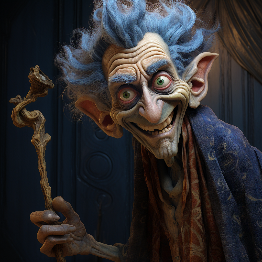 Midjourney prompt: a 40 years old man with blue hair and an ornate cl... - Midjourney