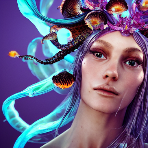 Stable Diffusion prompt: goddess close-up portrait ribcag...