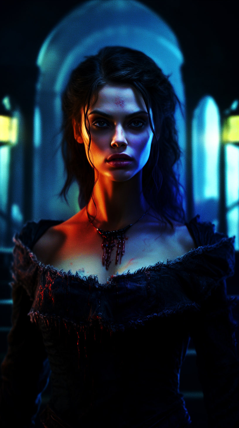 AI generated: The Strigoi Chronicles: Aurelia (Midjourney - Character Design)