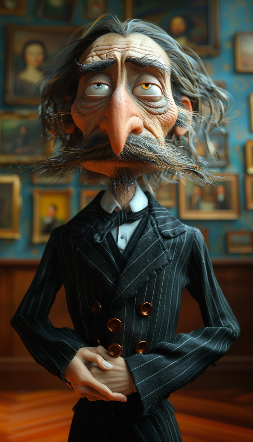 AI generated: Midjourney prompt: style of disney animation, pre-world war ii school... (Midjourney - Portraits)