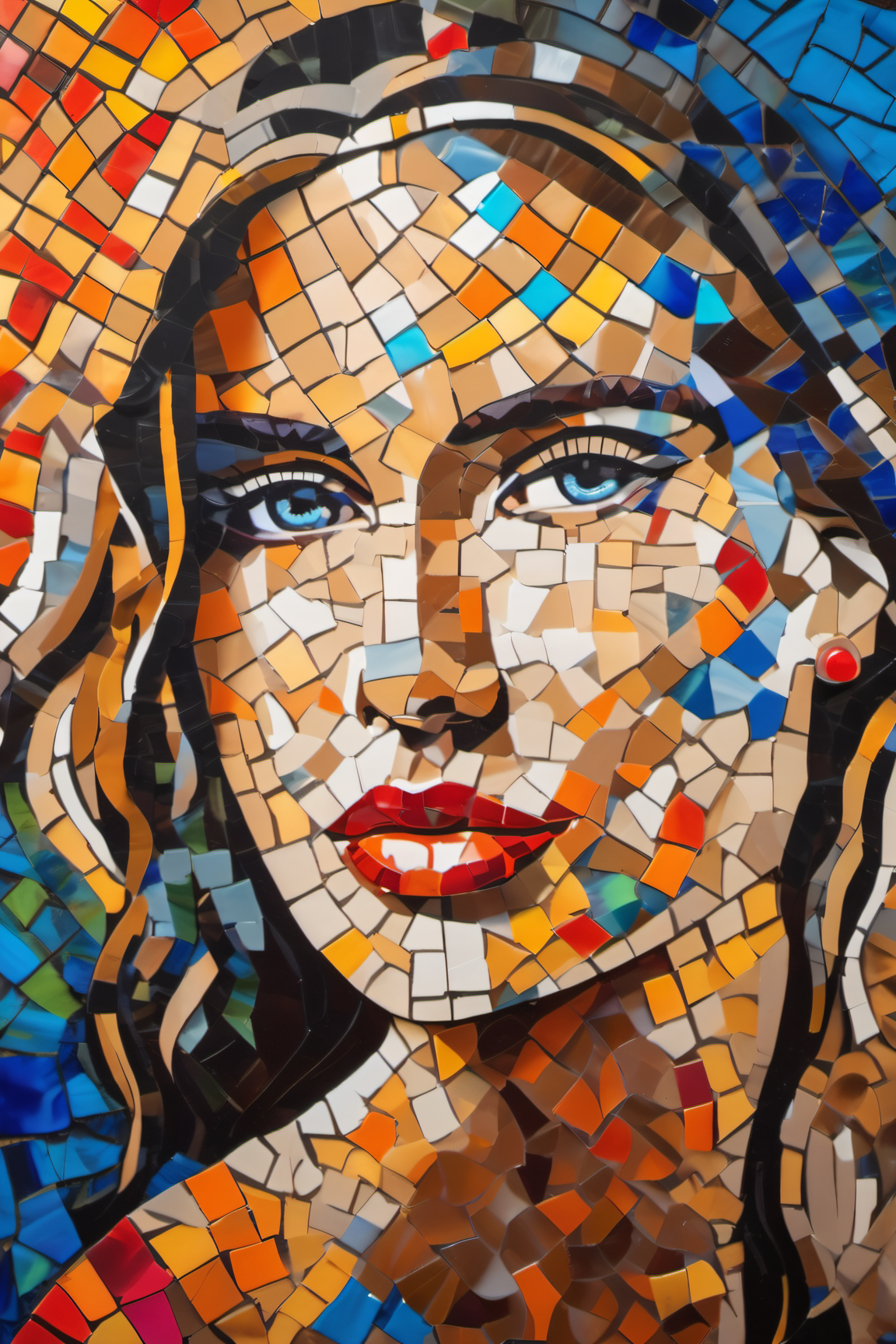 Stable Diffusion prompt: a painting of a woman, a close-up of a woman's fac... - Stable Diffusion