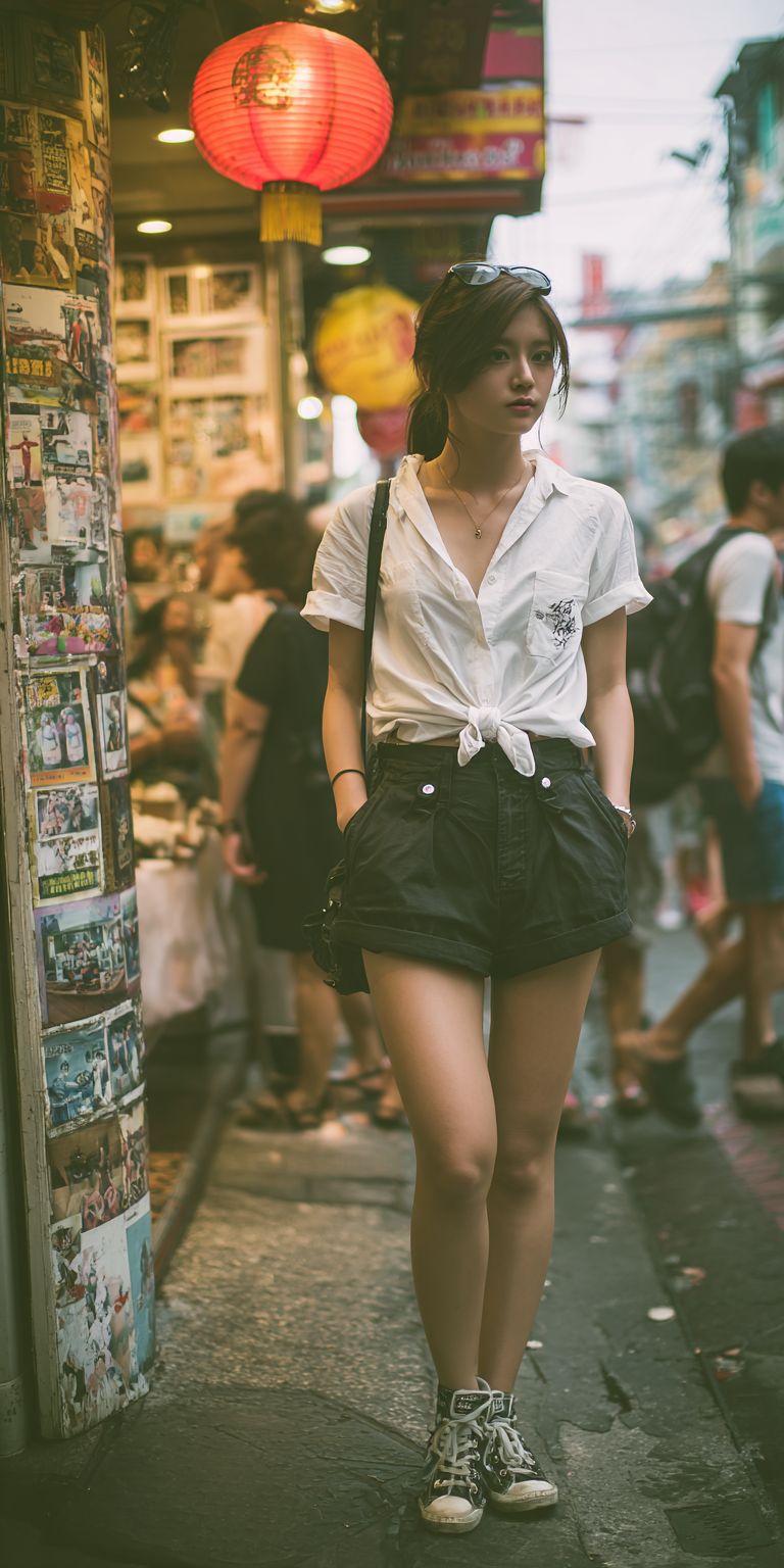 AI generated: Midjourney prompt: Asian woman, mid 20s, shy --no freckles --chaos 75... (Midjourney - Portraits)